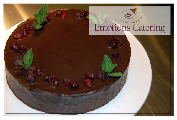 Chocolate-Cranberry Torte